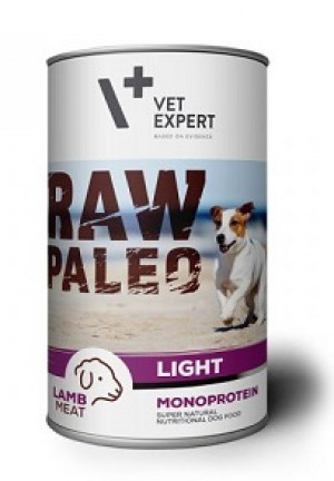 RAW PALEO Konservi suņiem LIGHT ar jēru 6 x 400g